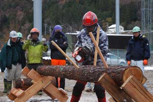 過去最大規模で第３回全国林業大学校対抗伐木選手権大会を実施