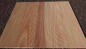 二宮木材のスギ内装用加工板「やみぞＶ」を発売
