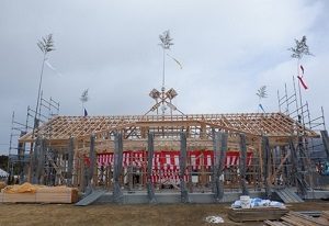 「陸前高田高等職業訓練校」の木造校舎が今春完成
