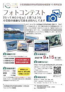 小笠原諸島世界自然遺産地域登録10周年記念フォトコンテスト開催