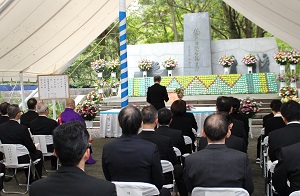今年度林野庁殉職者慰霊式を行い２柱を合祀