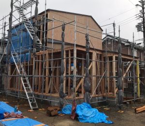 「フォレスタイル龍神」の第１号住宅を和歌山市内で建設中